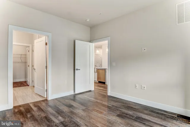 a view of an empty room