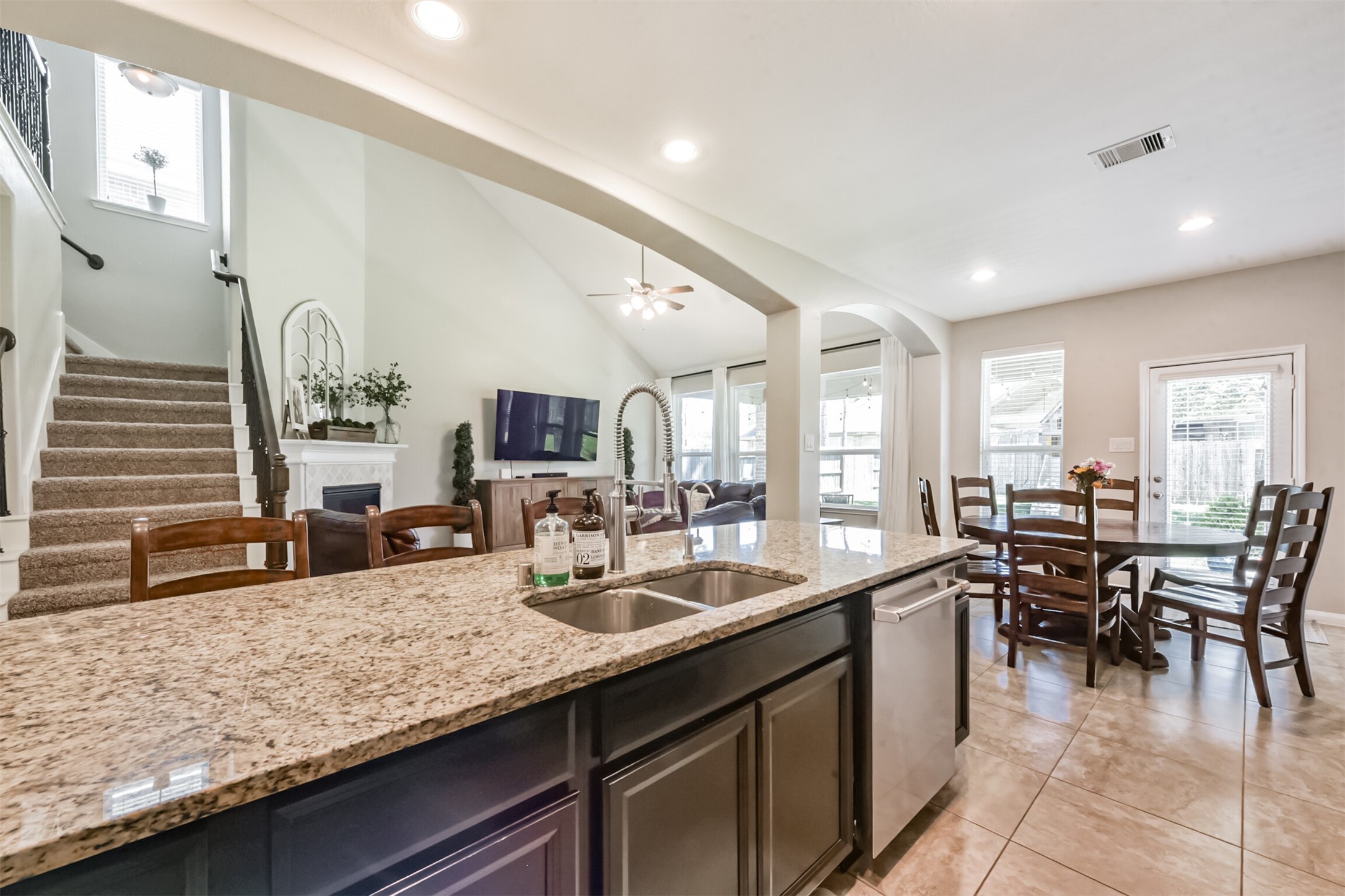 17120 Edge Branch Lane Houston, TX 77044 - Photo 15 of 50 a large kitchen with lots of counter space