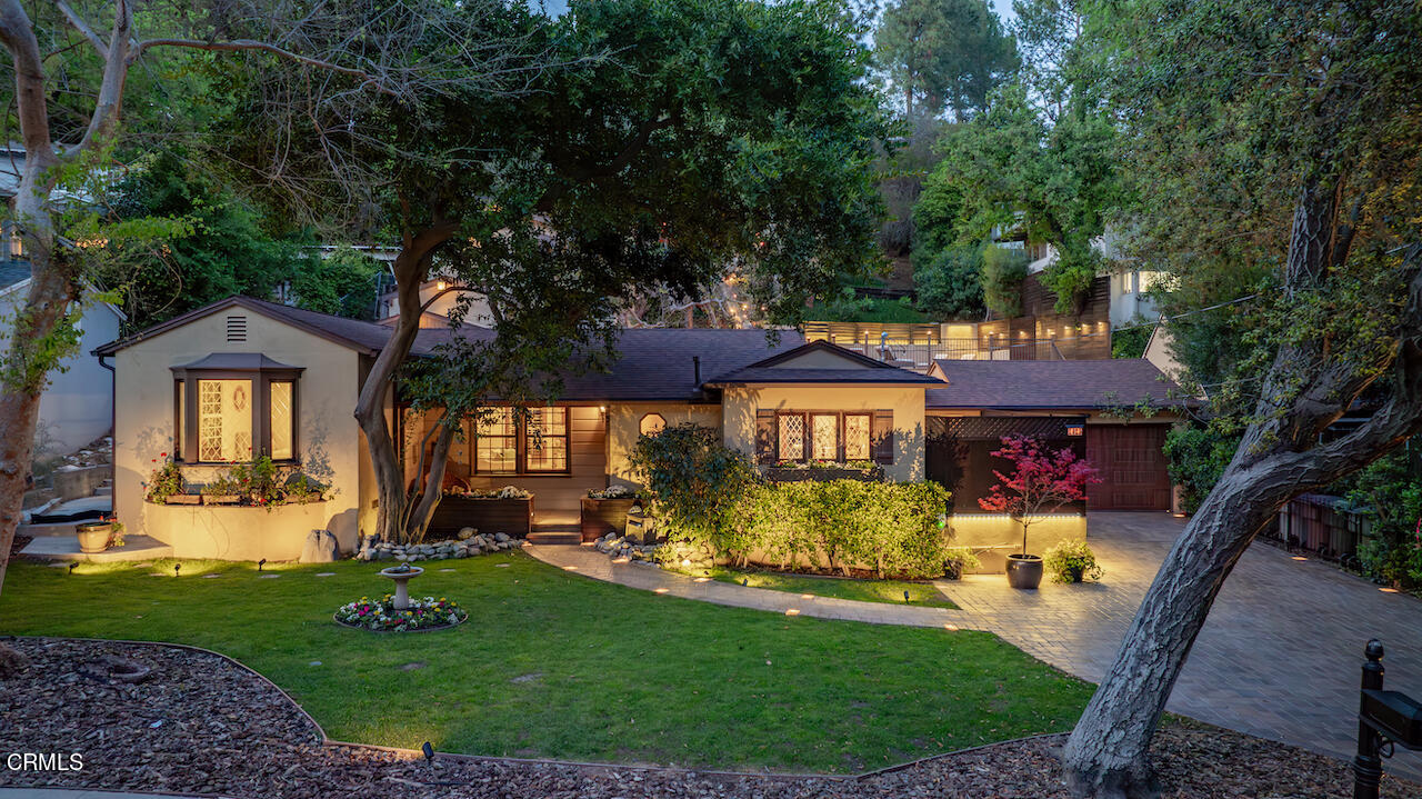1425 Hillside Drive Glendale, CA 91208 - Photo 1 of 68 a view of a house with a yard potted plants and large tree