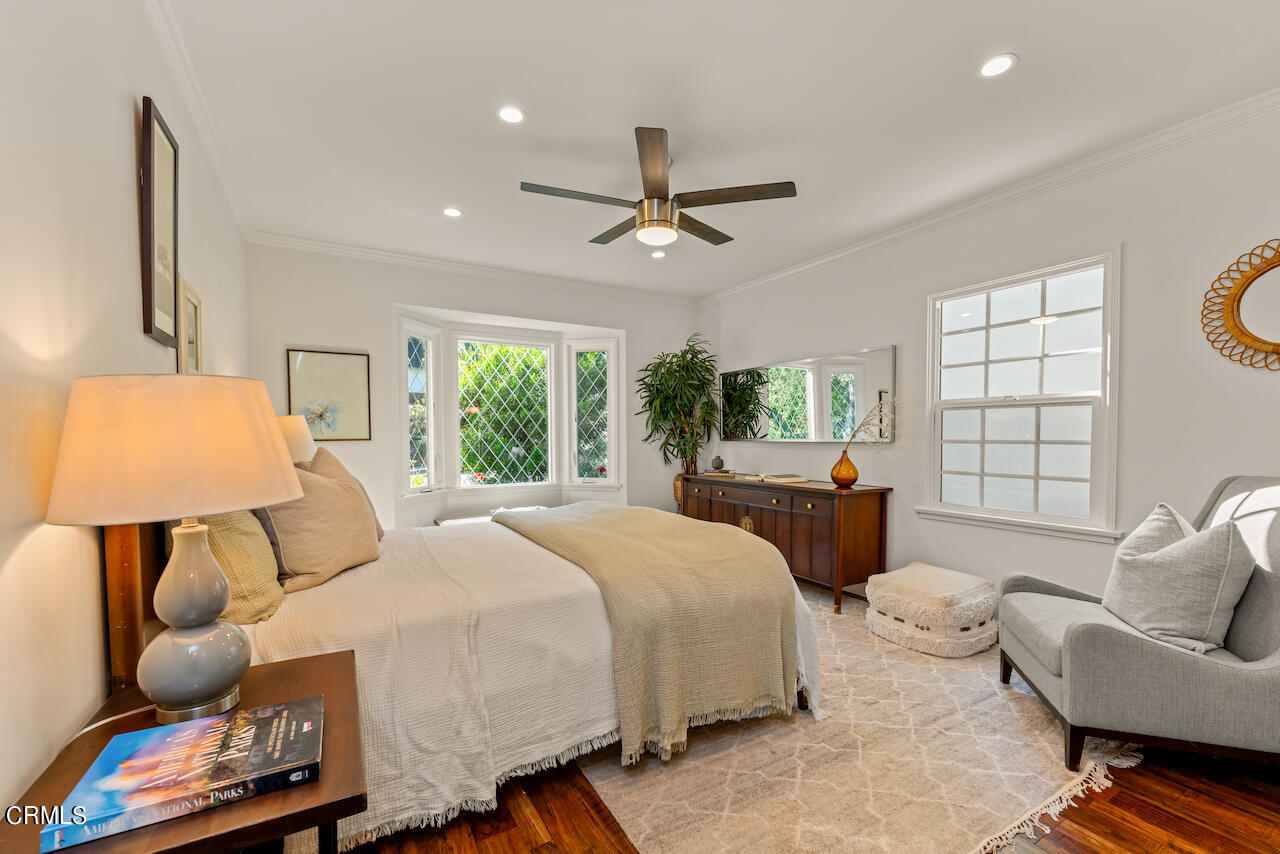 1425 Hillside Drive Glendale, CA 91208 - Photo 21 of 68 a bedroom with a bed couches chair and a large window