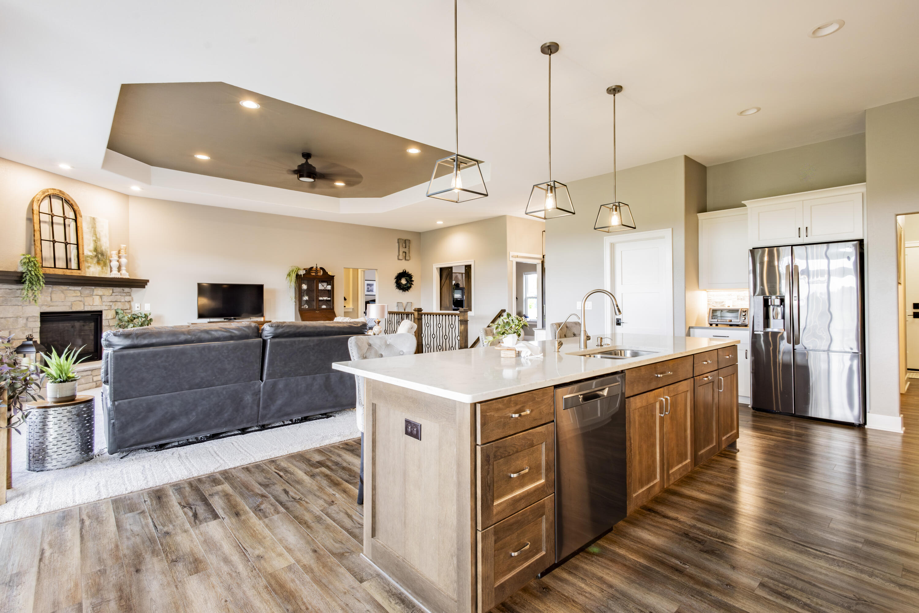 S75W35724 Wilton Road Eagle, WI 53119 - Photo 8 of 42 Spacious kitchen island is great for entertaining.