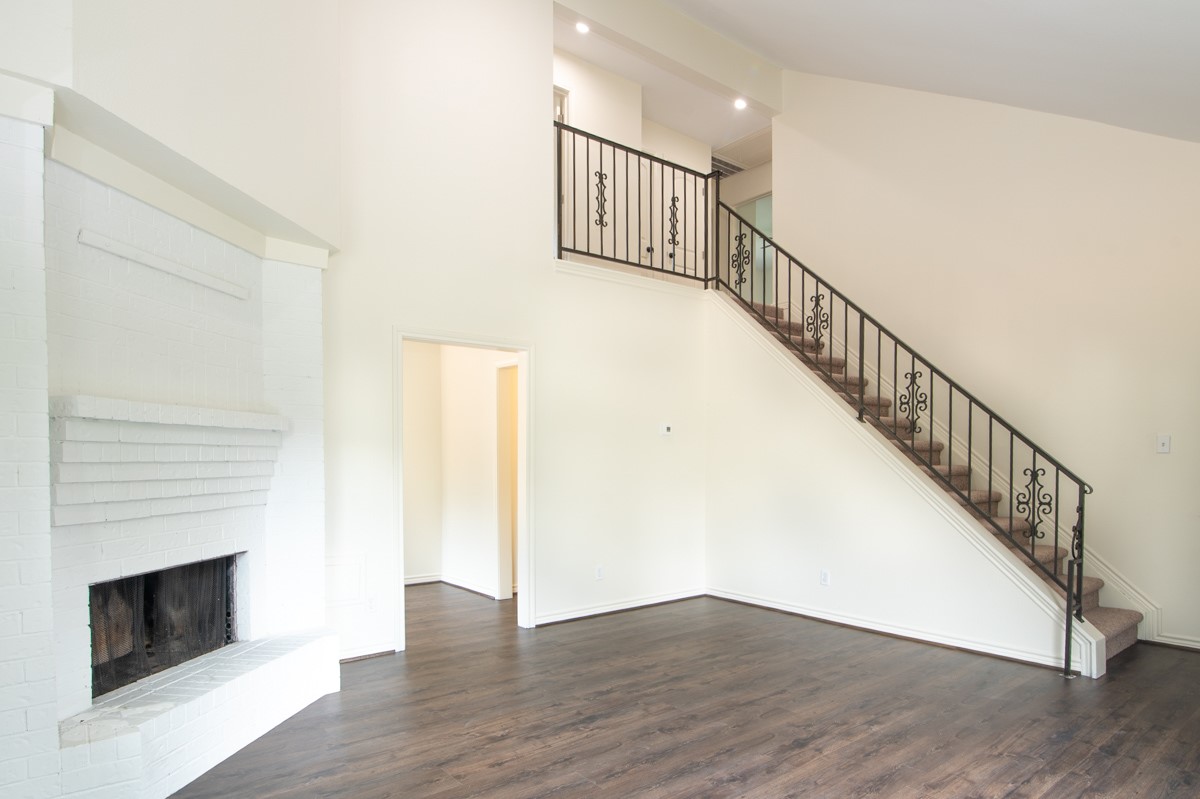 13087 Crystal Trail Conroe, TX 77306 - Photo 18 of 47 a view of entryway and hall with wooden floor