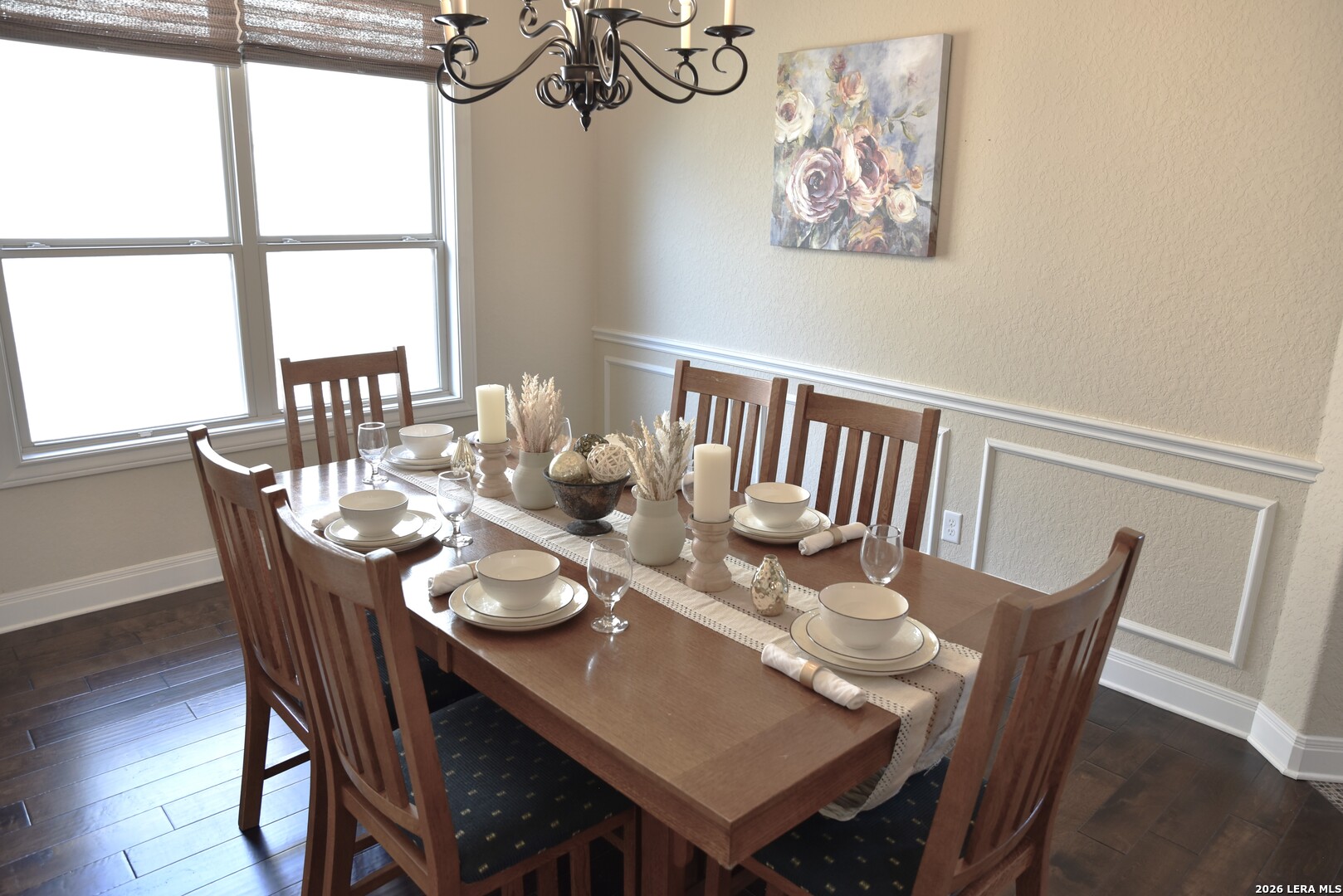 8907 Irving Hill Fair Oaks Ranch, TX 78015 - Photo 6 of 42 a view of a dining room with furniture window and wooden floor