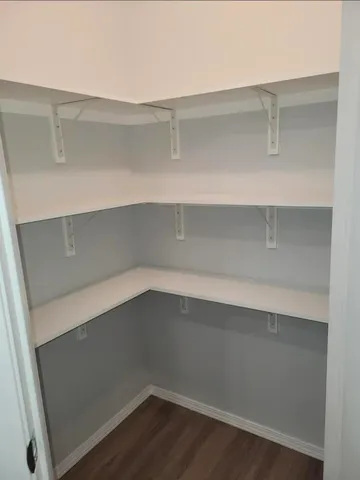 a close view of closet