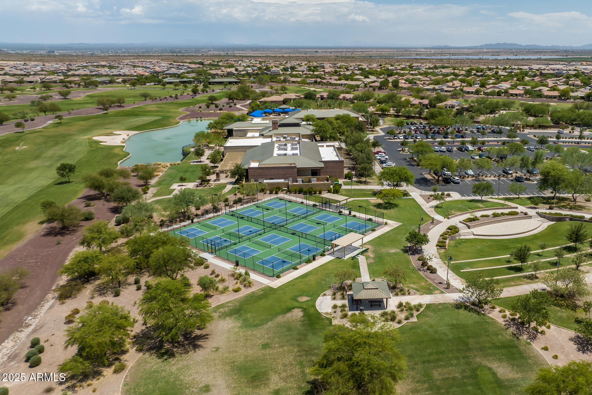 8160 West Cinder Brook Way Florence, AZ 85132 - Photo 65 of 81 an aerial view of residential houses with outdoor space