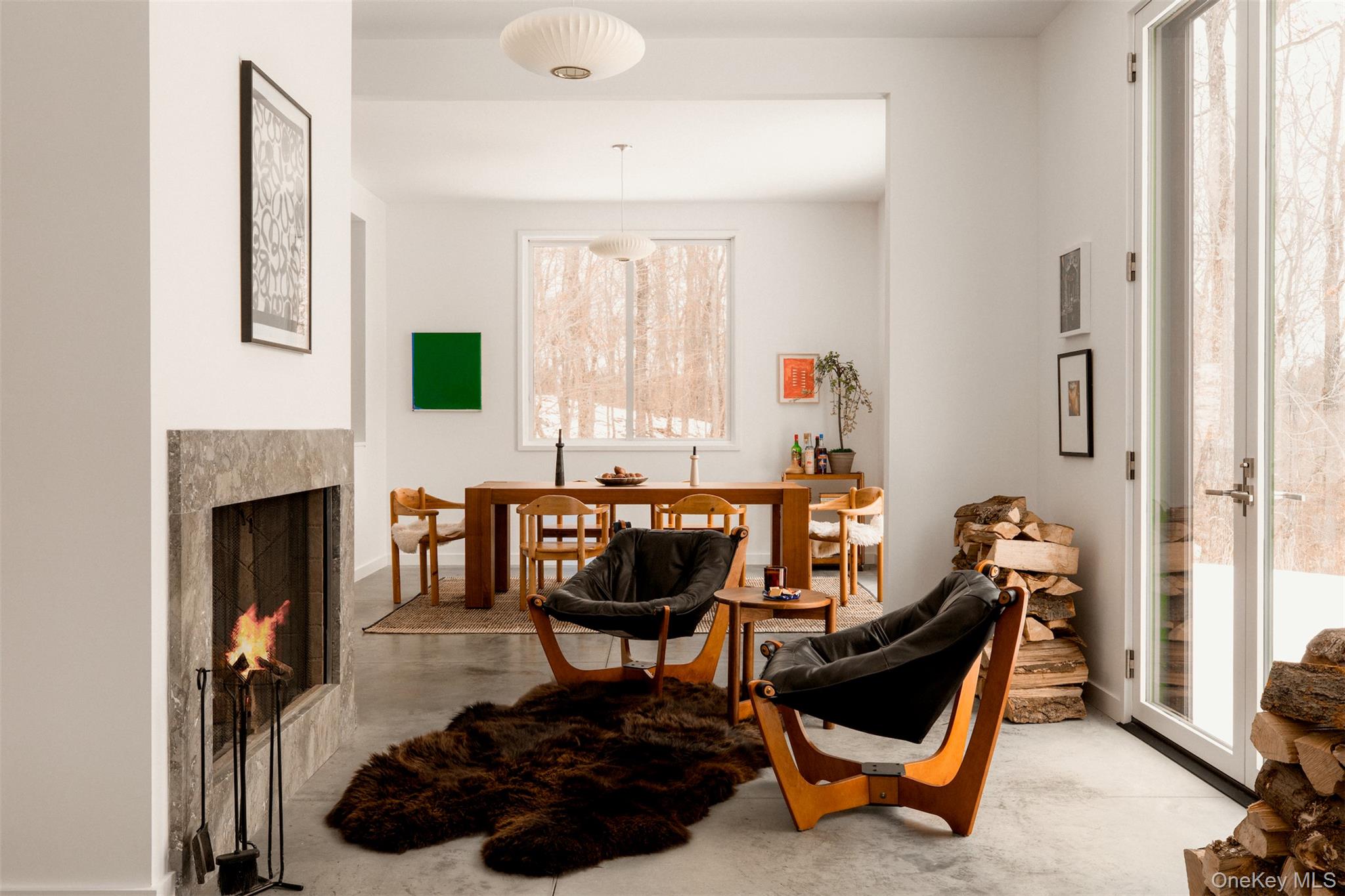 49 Sky Top Road Copake, NY 12516 - Photo 8 of 40 a living room with furniture and a fireplace