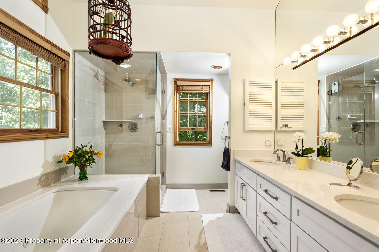 350 Riverside Drive Basalt, CO 81621 - Photo 25 of 46 a spacious bathroom with a tub sink and mirror