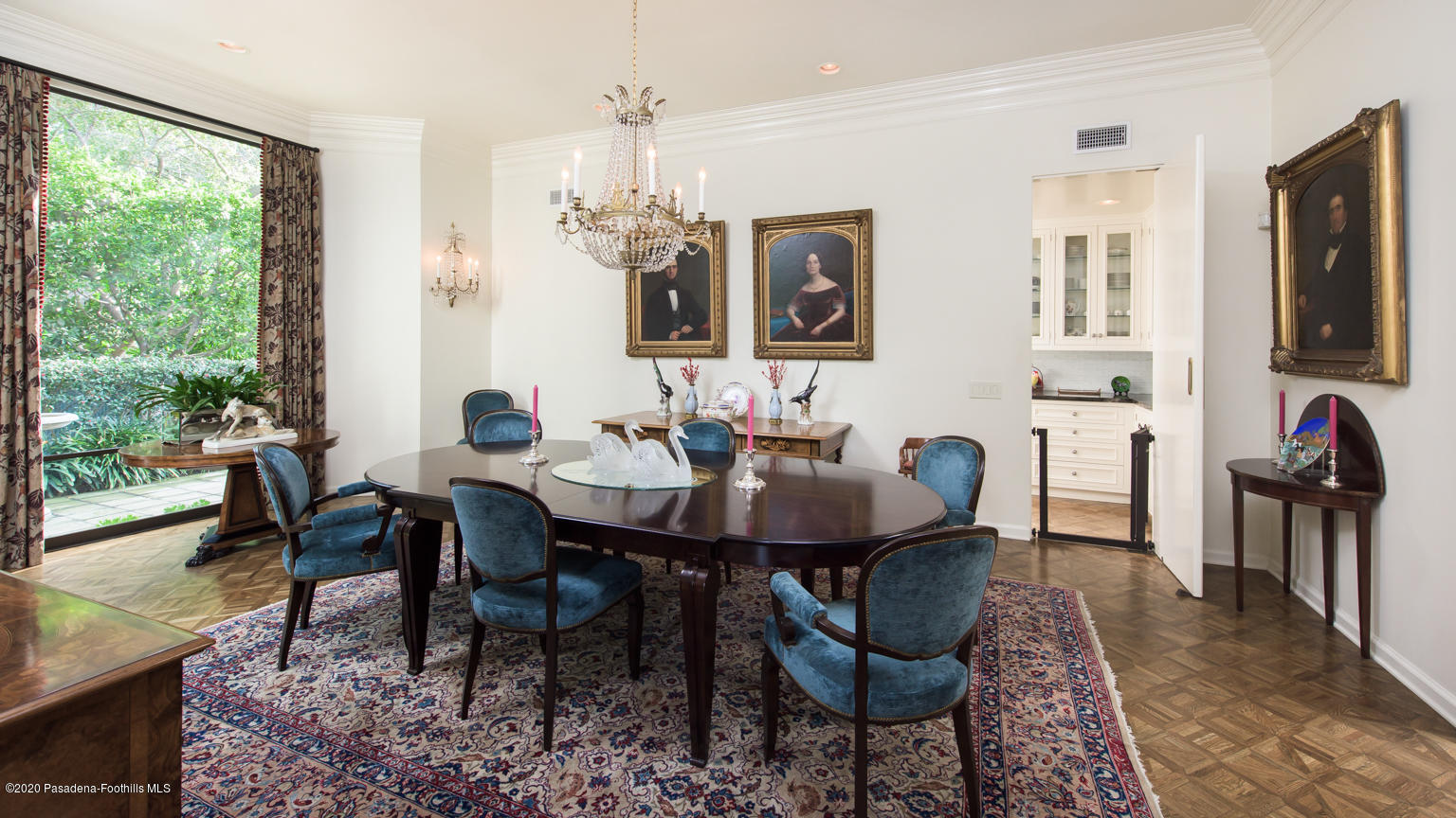 988 Buckingham Place Pasadena, CA 91105 - Photo 14 of 38 a view of a dining room with furniture window and outside view