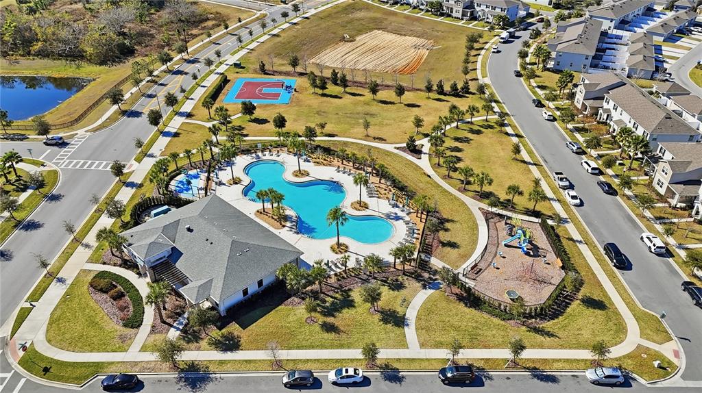 15609 Water Spring Boulevard Winter Garden, FL 34787 - Photo 28 of 36 an aerial view of residential houses with outdoor space