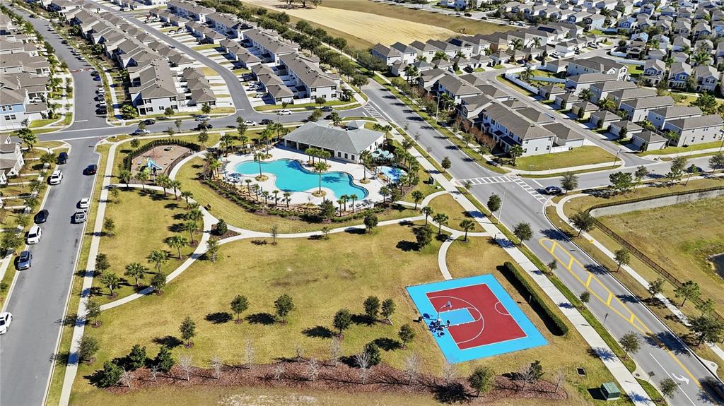 15609 Water Spring Boulevard Winter Garden, FL 34787 - Photo 30 of 36 an aerial view of residential houses with outdoor space