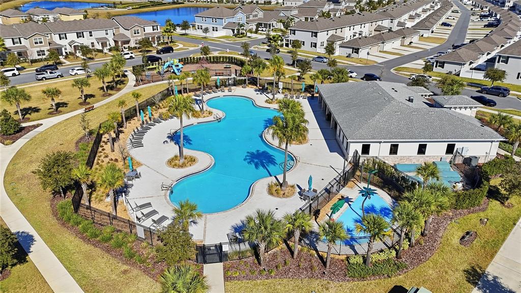 15609 Water Spring Boulevard Winter Garden, FL 34787 - Photo 34 of 36 an aerial view of residential houses with outdoor space