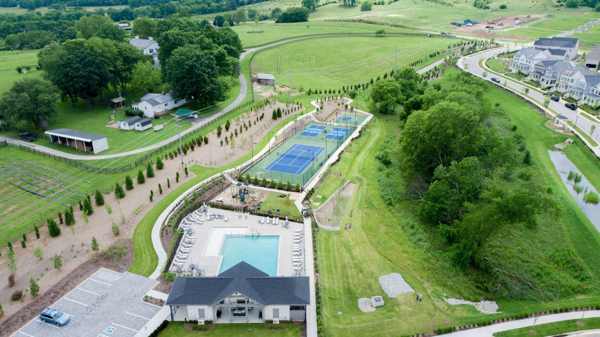 4000 Forestside Drive Franklin, TN 37064 - Photo 12 of 12 a aerial view of a swimming pool