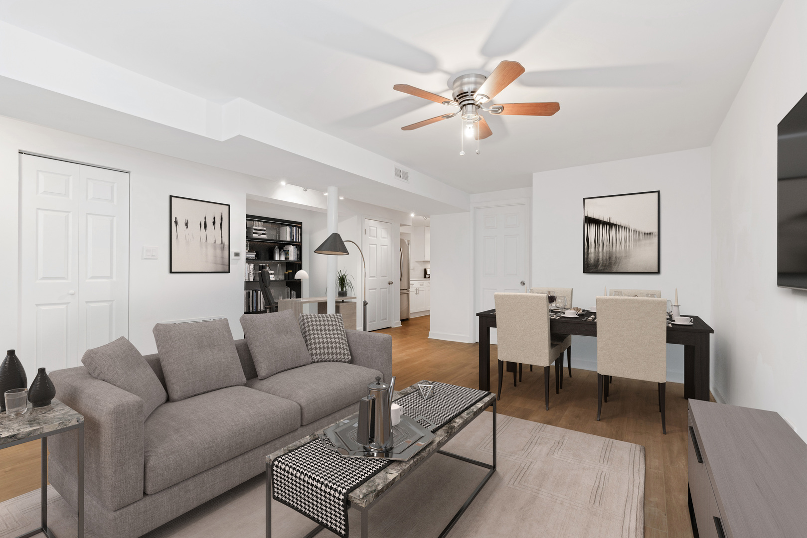 1734 West Erie Street, Unit G Chicago, IL 60622 - Photo 2 of 18 a living room with furniture