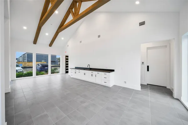 a view of an empty room
