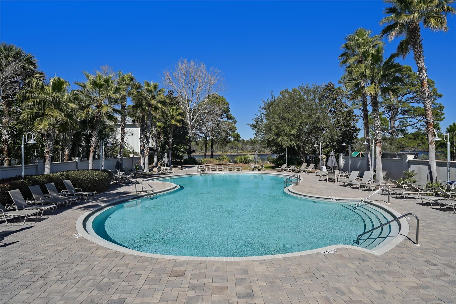 89 Grande Pointe Drive Inlet Beach, FL 32461 - Photo 44 of 47 a view of a swimming pool with outdoor seating