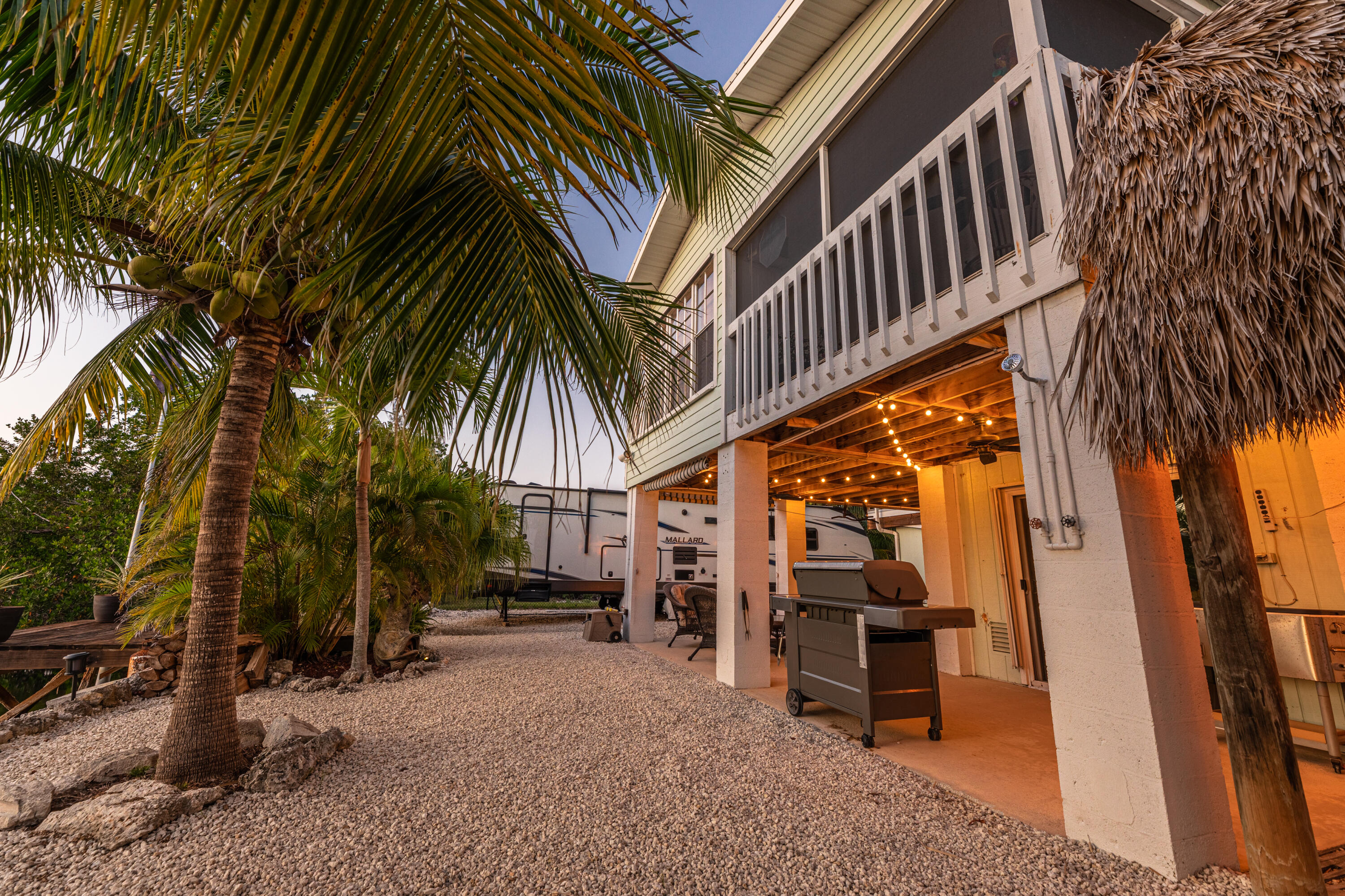 52 Lobstertail Road Big Pine Key, FL 33043 - Photo 24 of 26 Backyard Evening