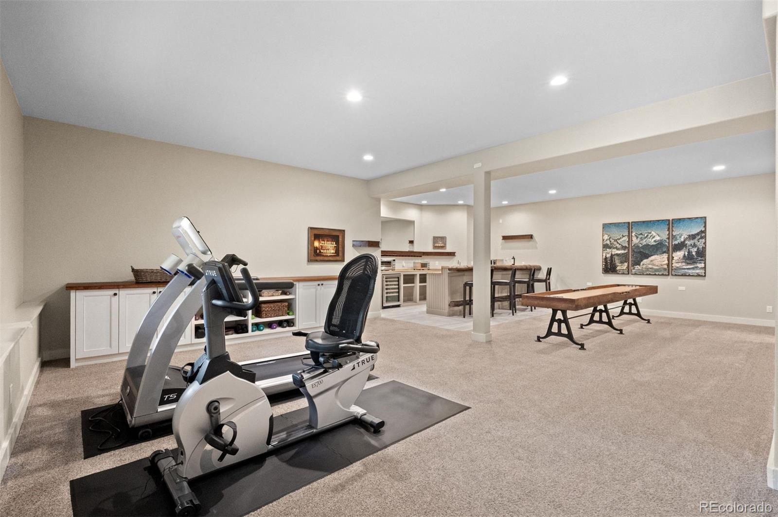 1733 Swede Gulch Road Evergreen, CO 80439 - Photo 37 of 50 a view of a room with gym equipment