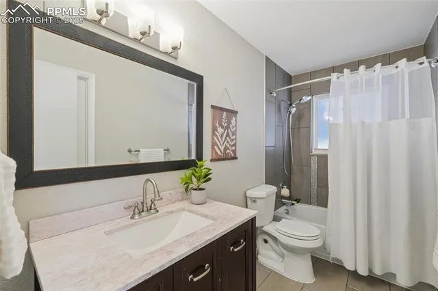 a room with furniture and a potted plant