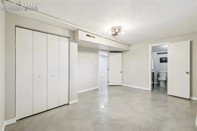 a view of an empty room