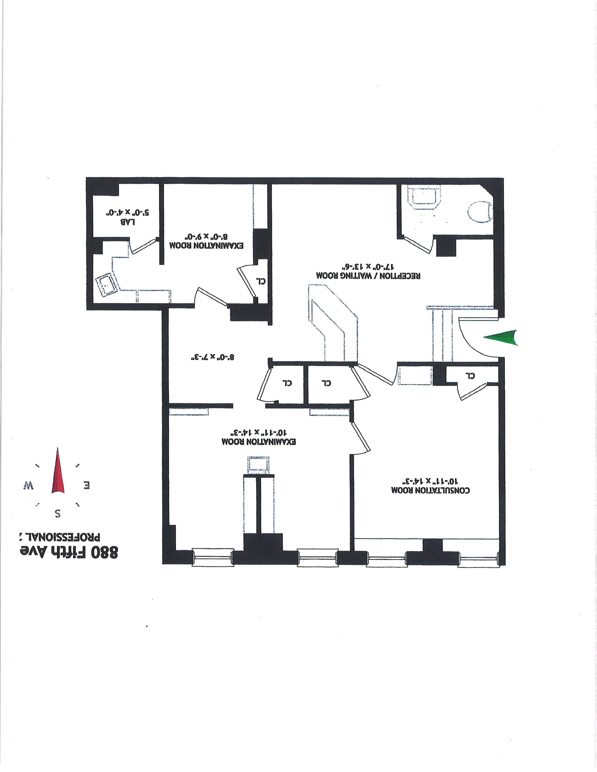 880 5th Avenue, Unit 1J Manhattan, NY 10021 - Photo 12 of 12 a picture of a floor plan