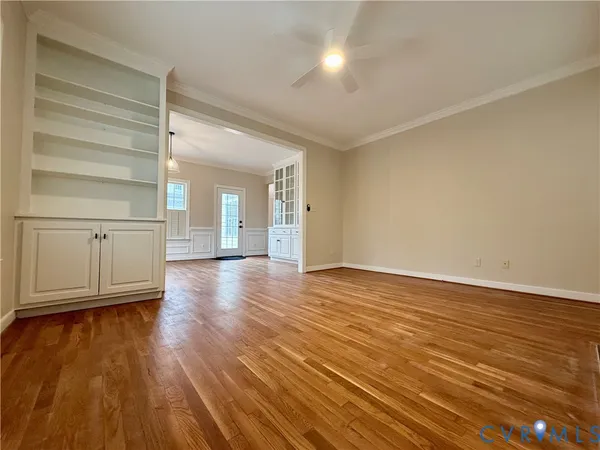 wooden floor in an empty room
