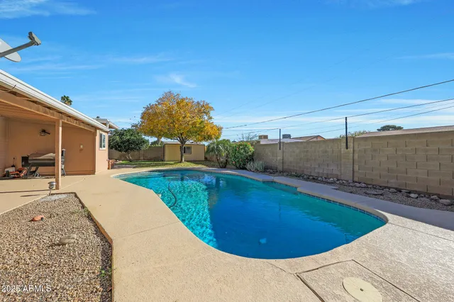 a view of a swimming pool