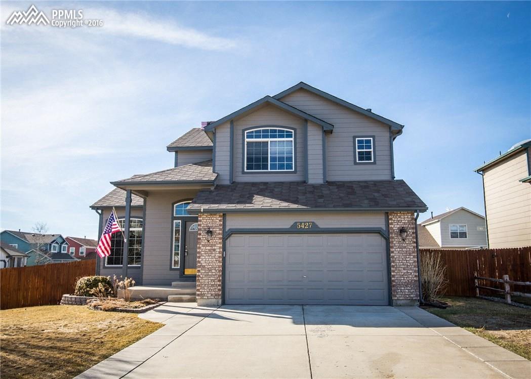 5427 Rondo Way Colorado Springs, CO 80911 - Photo 1 of 34 This beautiful 2-story house has an attached 2 car garage and well kept landscaping.