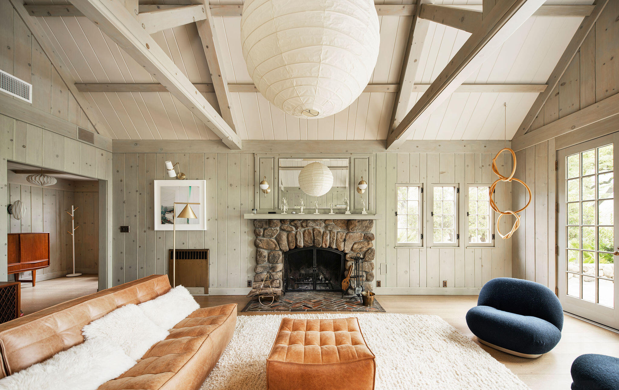 0 San Antonio Street Ojai, CA 93023 - Photo 14 of 73 a bedroom with furniture and a fireplace