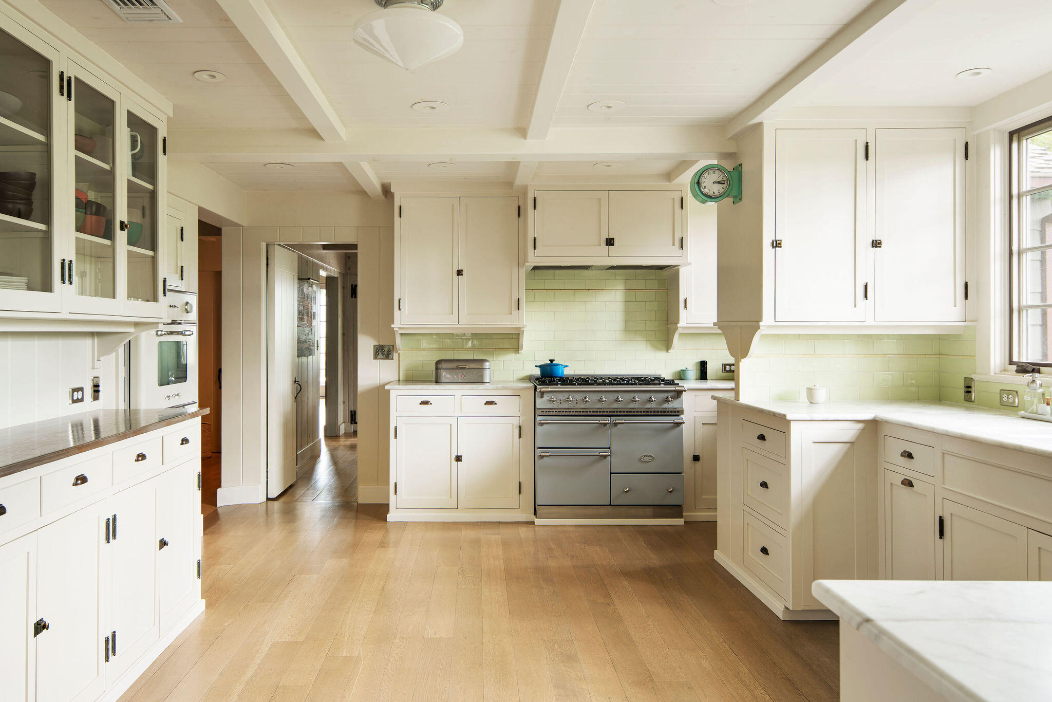 0 San Antonio Street Ojai, CA 93023 - Photo 16 of 73 a kitchen with cabinets appliances and a wooden floor