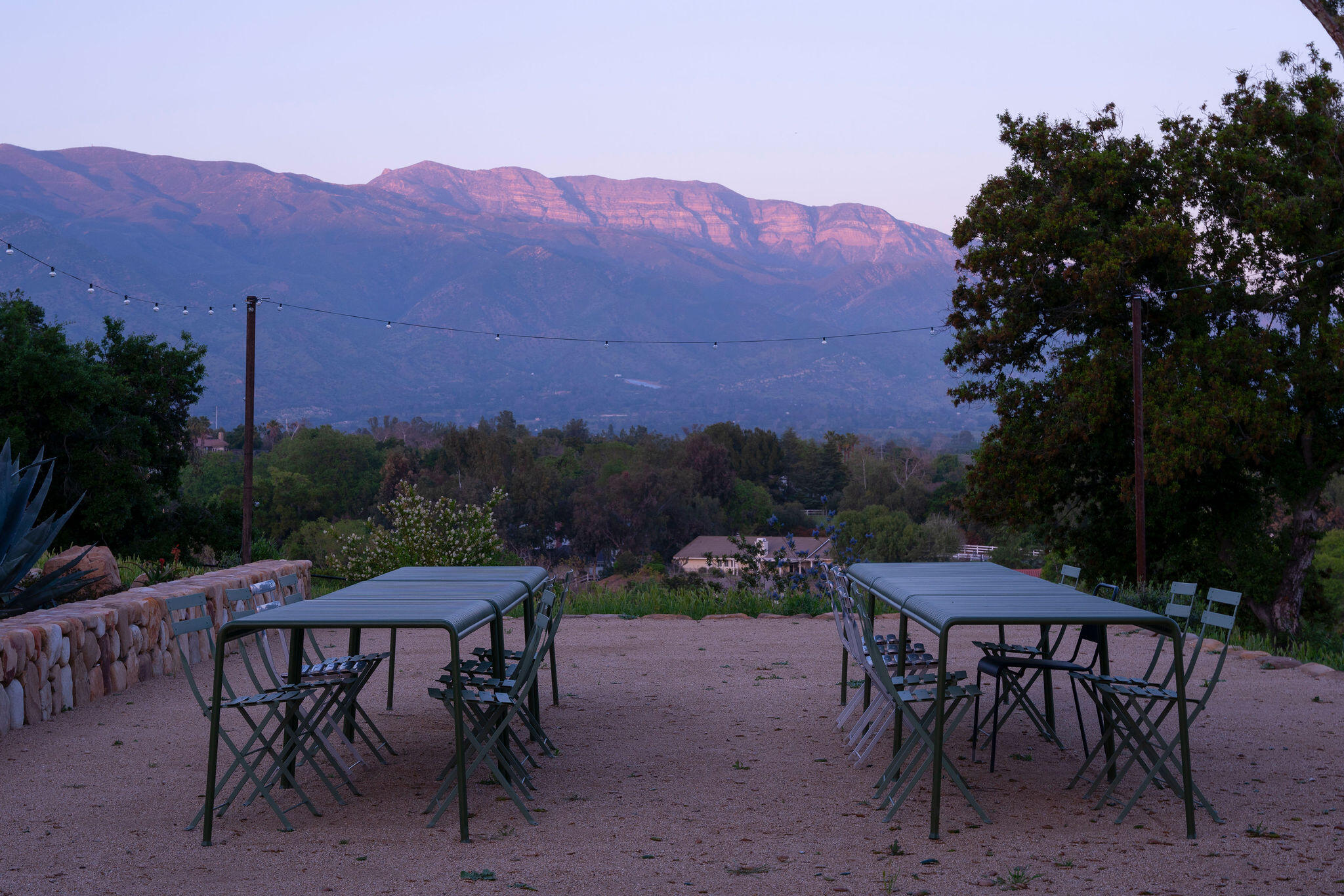 0 San Antonio Street Ojai, CA 93023 - Photo 58 of 73 a view of a chairs and table in patio with a yard
