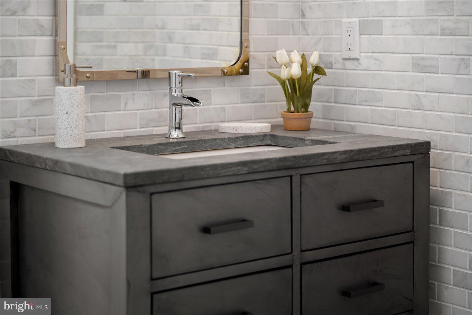 17 Perder Lane Edgewater, MD 21037 - Photo 38 of 115 a bathroom with a sink and potted plant