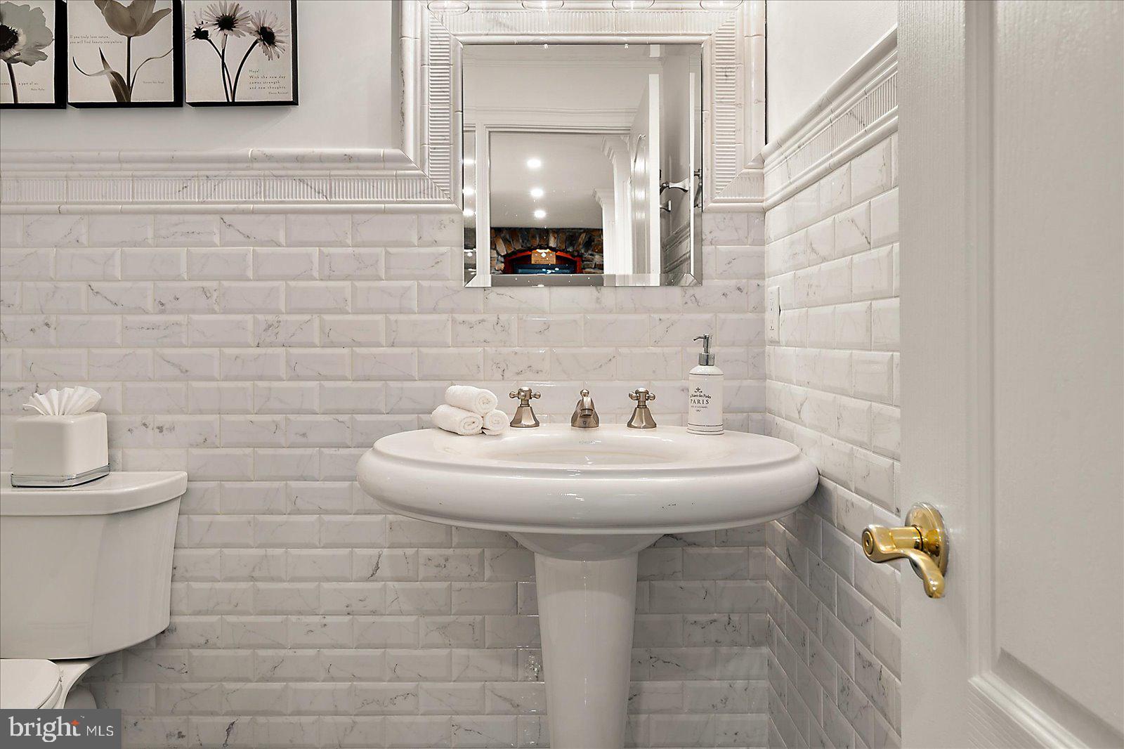 17 Perder Lane Edgewater, MD 21037 - Photo 74 of 115 a bathroom with a sink and a mirror