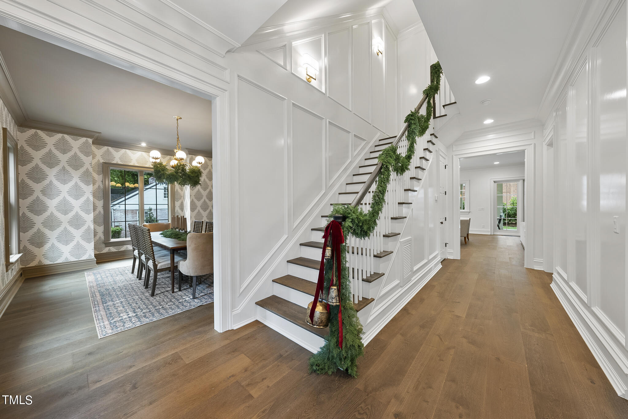 2009 St Marys Street Raleigh, NC 27608 - Photo 69 of 88 a view of entryway with wooden floor and stairs