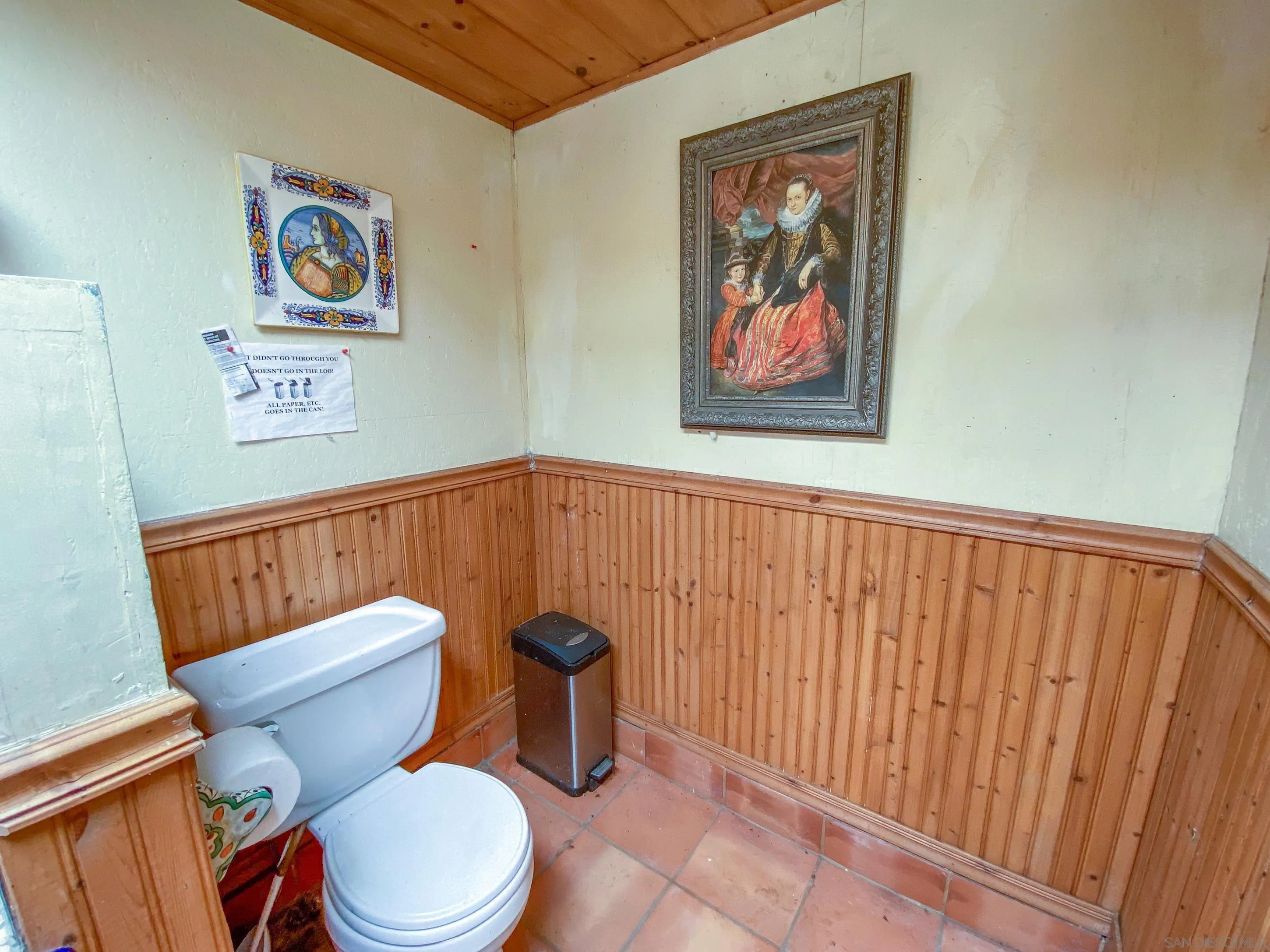 60815 Burnt Valley Road Anza, CA 92539 - Photo 39 of 40 a white toilet sitting next to a small bathroom