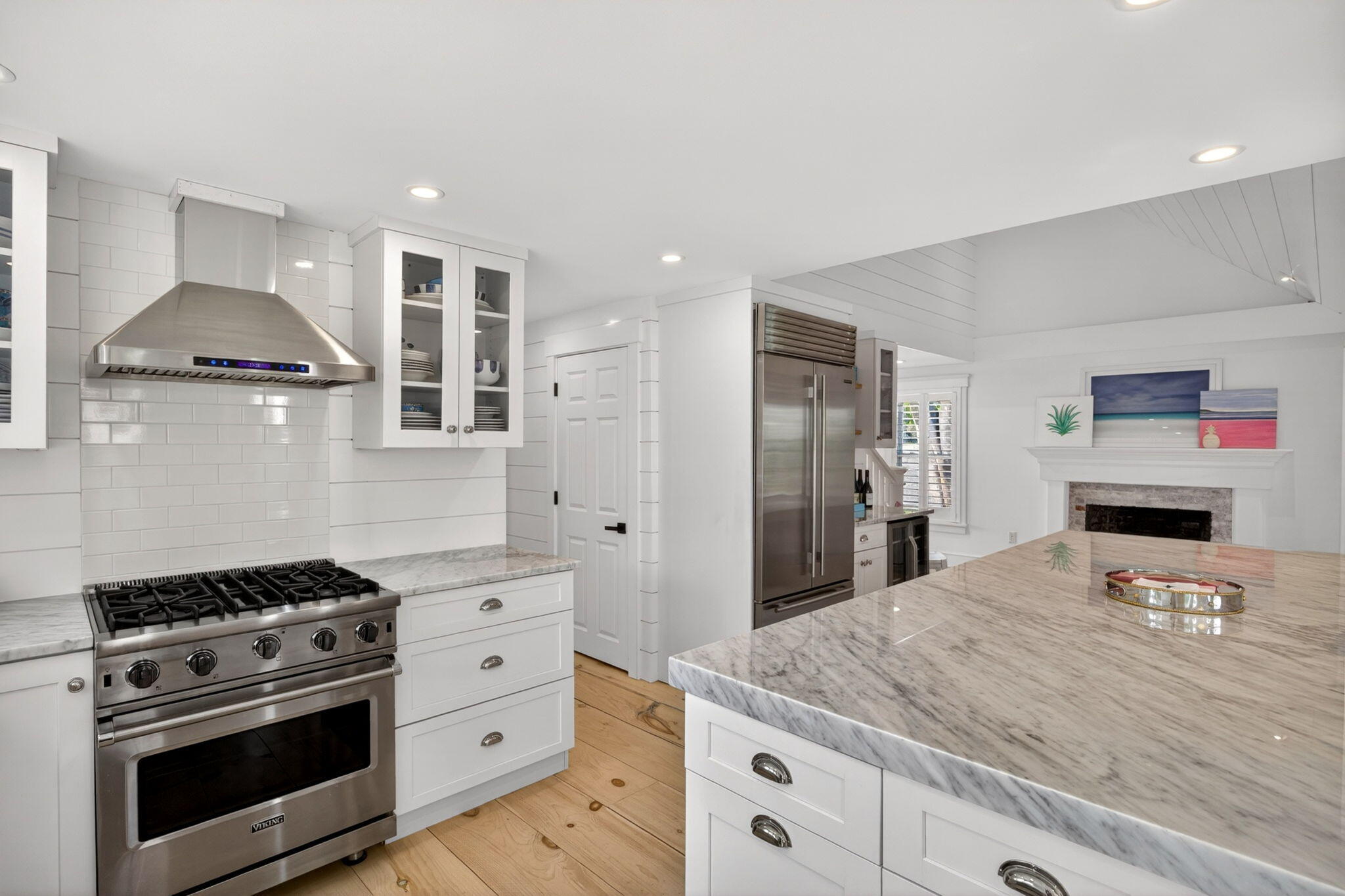 320 Old Harbor Road Chatham, MA 02633 - Photo 21 of 58 a kitchen with stainless steel appliances granite countertop a stove and a sink