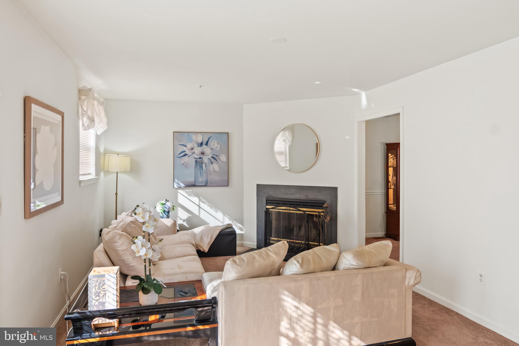 2230 Conquest Way Odenton, MD 21113 - Photo 9 of 47 a living room with furniture a fireplace and wooden floor