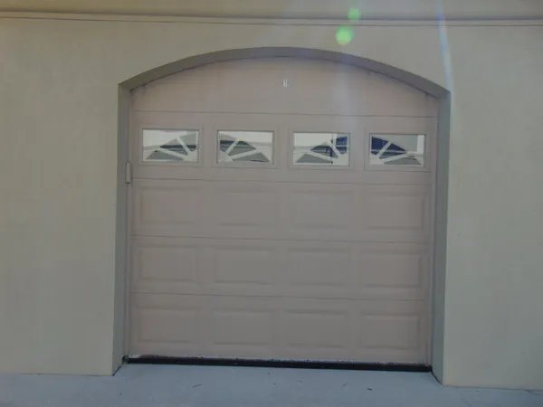 a close up of a door