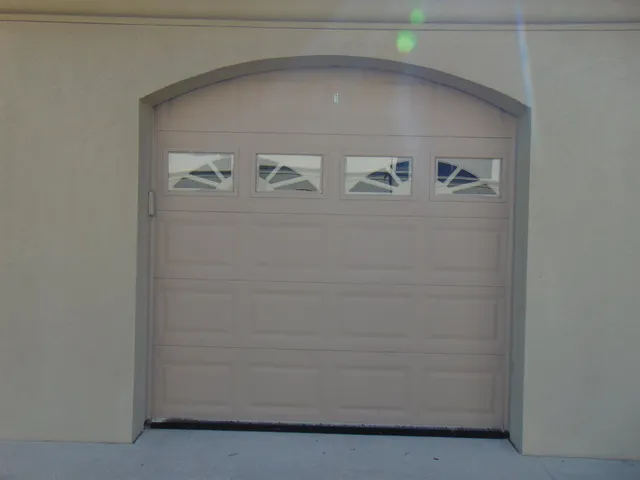 a close up of a door