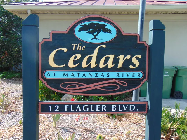 a view of a sign board