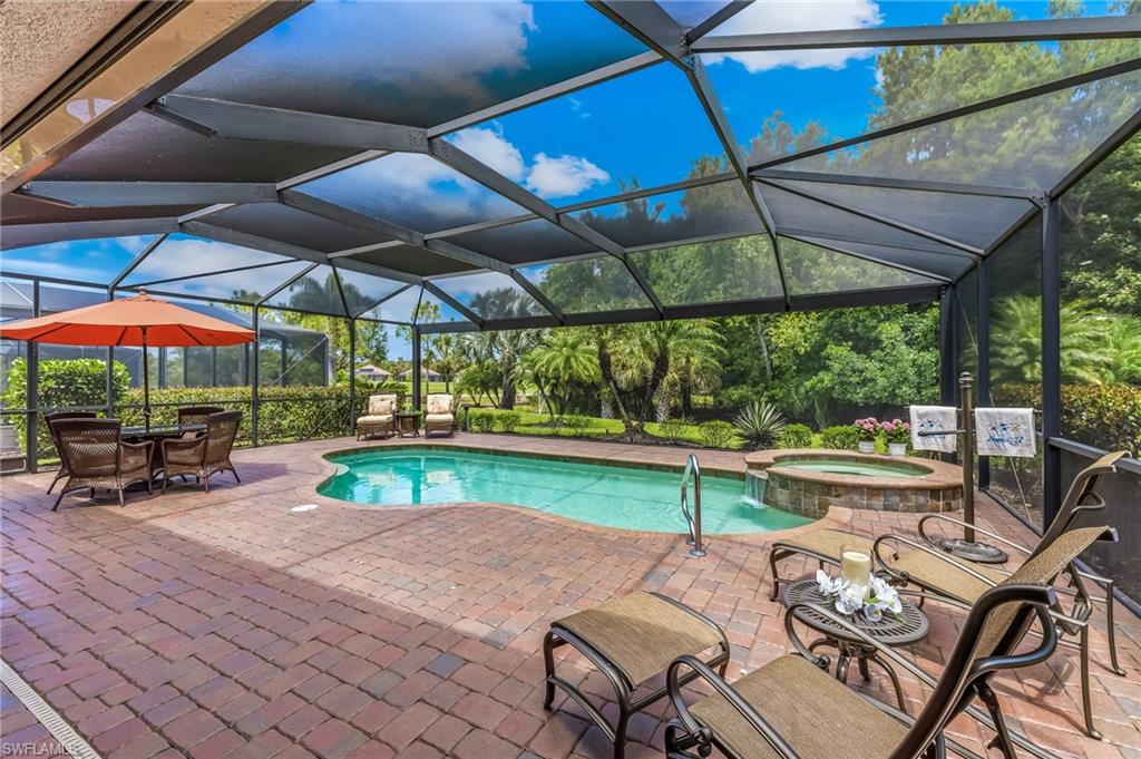 12614 Fenhurst Way Naples, FL 34120 - Photo 24 of 44 Panoramic pool cage with view to 4th green