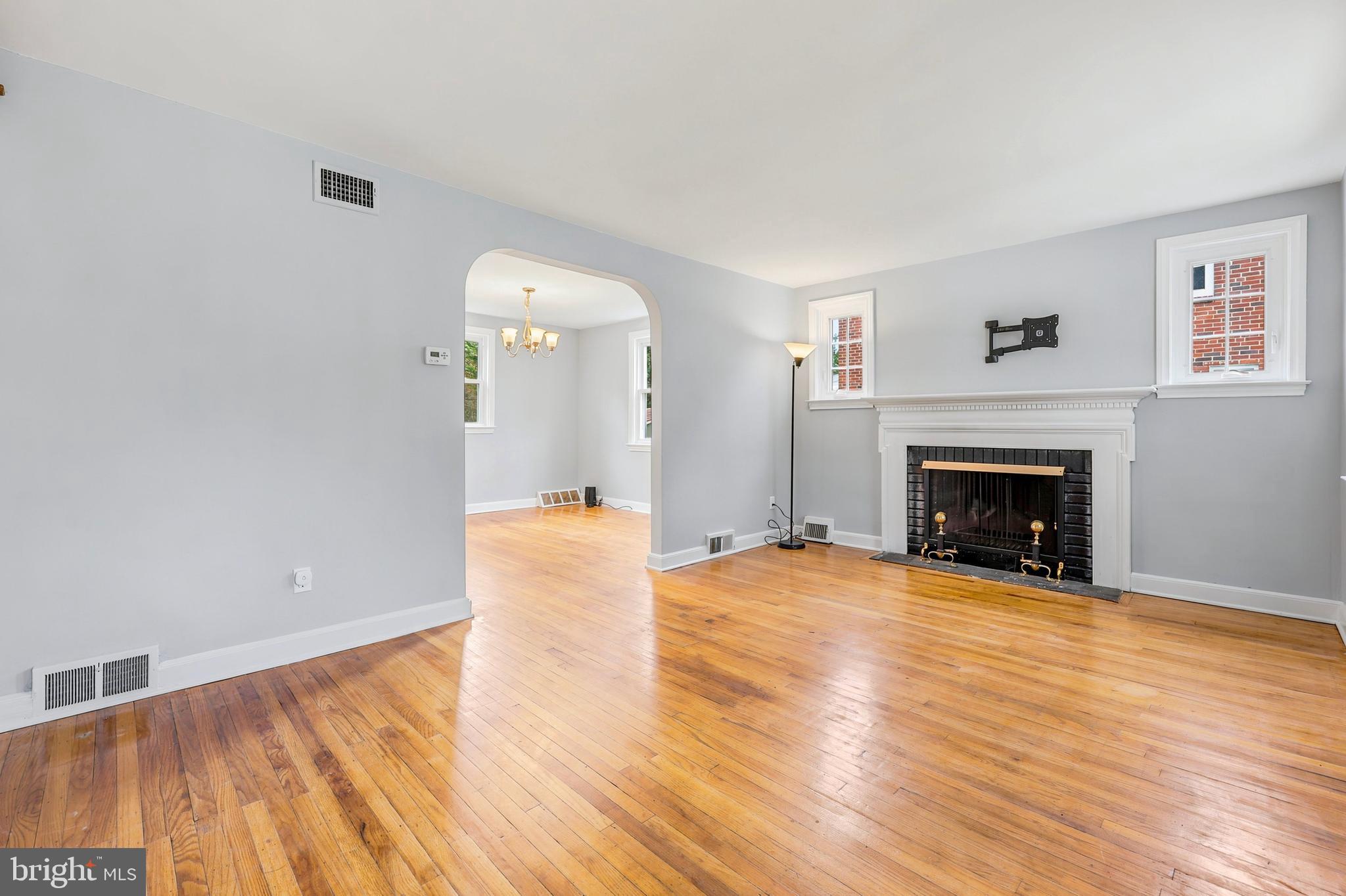 102 Rockglen Road Wynnewood, PA 19096 - Photo 13 of 24 Living Room with hardwood floors