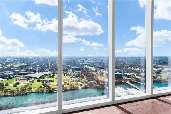 a view of a city from a window
