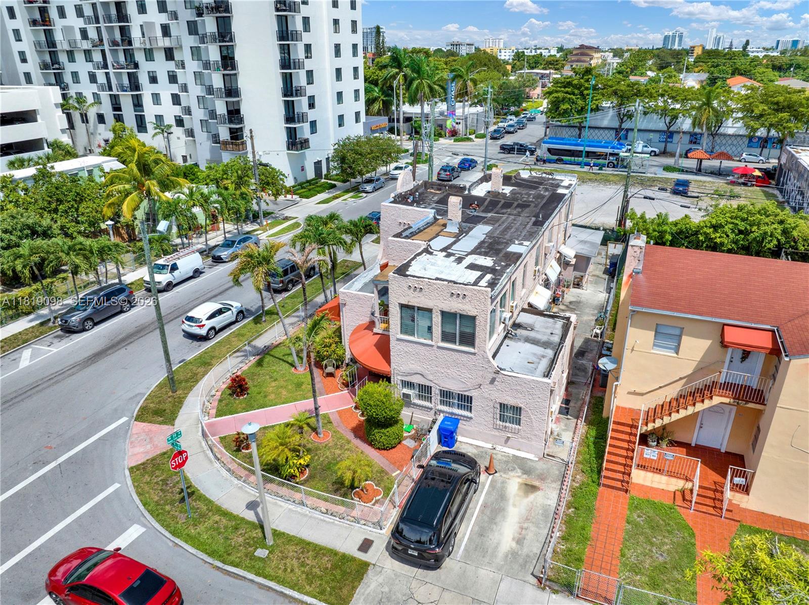 829 Southwest 19th Avenue Miami, FL 33135 - Photo 3 of 54 an aerial view of residential house with outdoor space and swimming pool