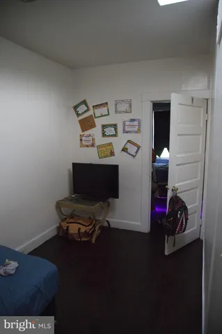 a room with a workspace