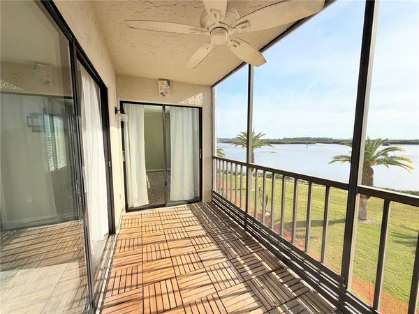 a view of a balcony