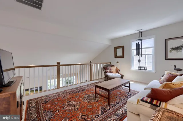 a view of a garden with a area