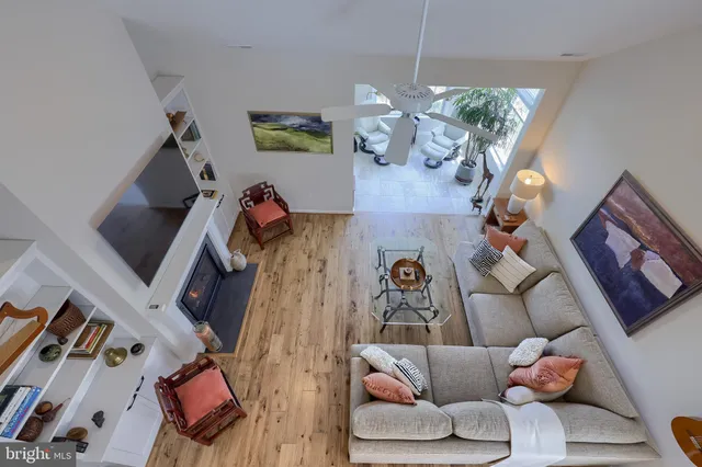 a view of a two chairs in the patio