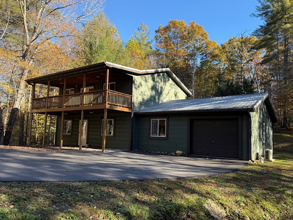 380 Hardscrabble Road Mineral Bluff, GA 30559 - Photo 67 of 75 Front Elevation w/Pull in Garage