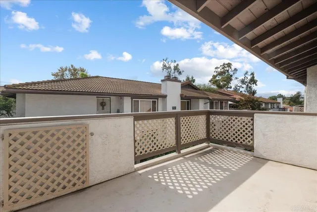 a view of a house with a balcony