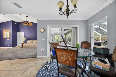 a living room with furniture and window